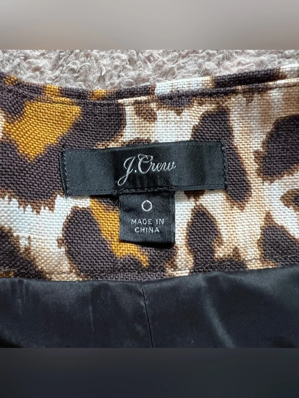 NWOT J. Crew Linen Blend Leopard‎ Print High Waist Trouser Shorts Preppy Sz 0